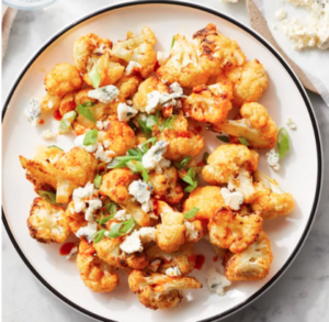 Air fryer Buffalo cauliflower